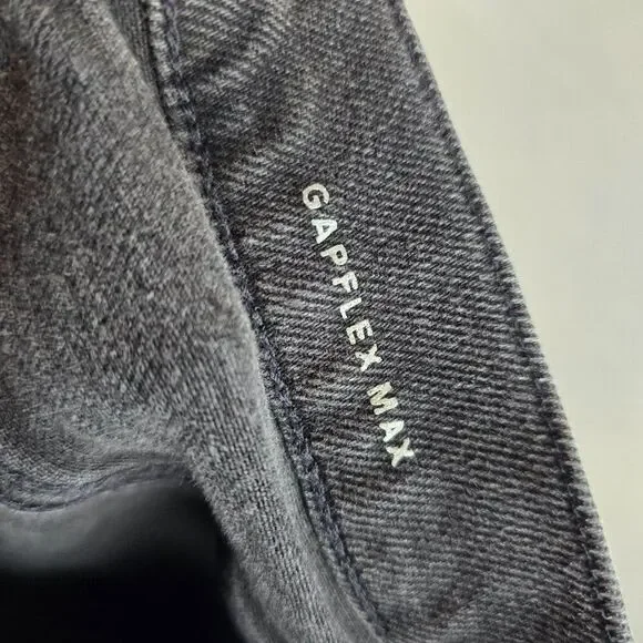 GAP Jeans Mens 32x30 Black Gray Skinny Stretch Denim Casual Modern Rocker Skater - Picture 8 of 10